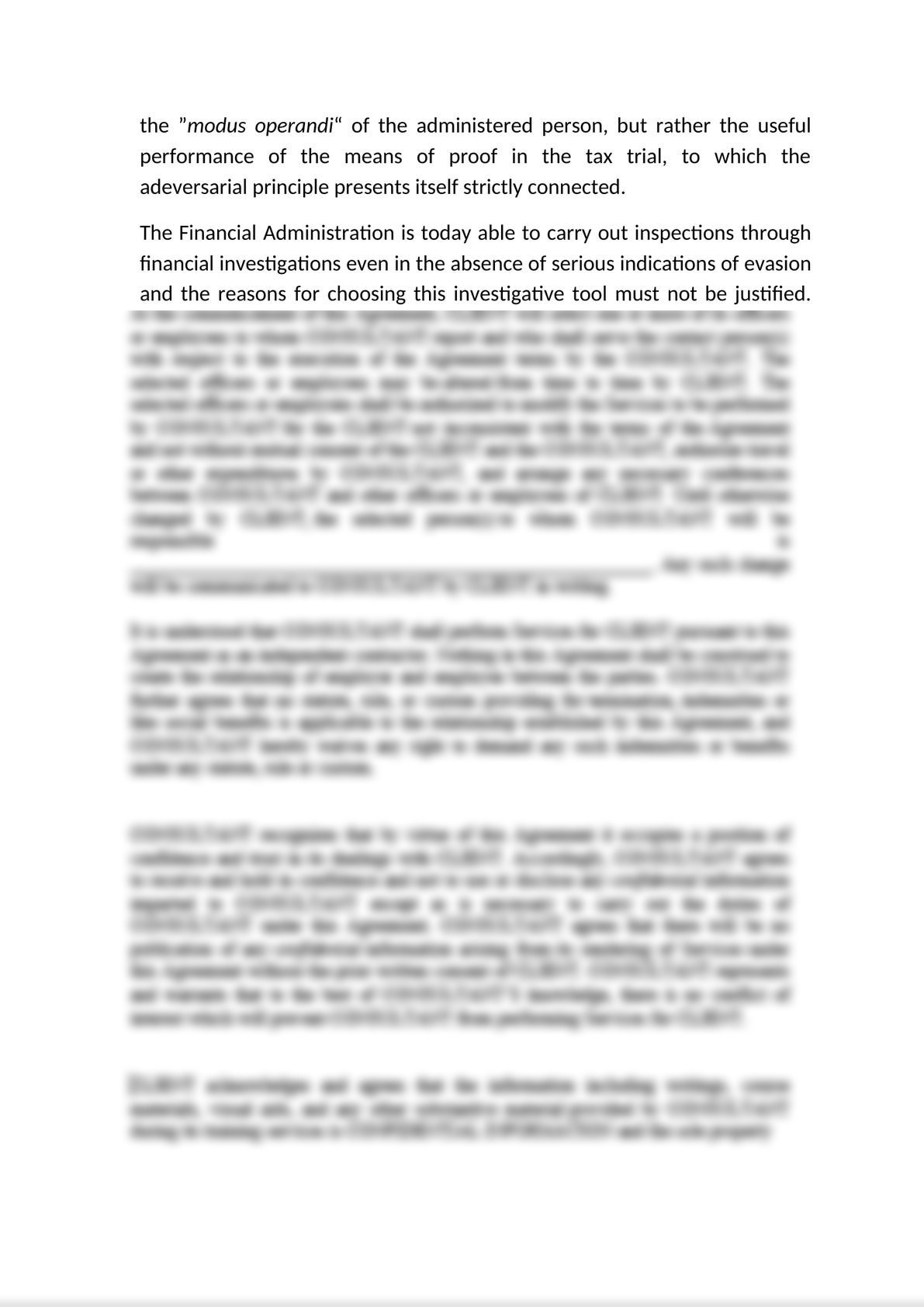 Banking investigations, the right to be heard and the "legal presumption" of income taxability.-4