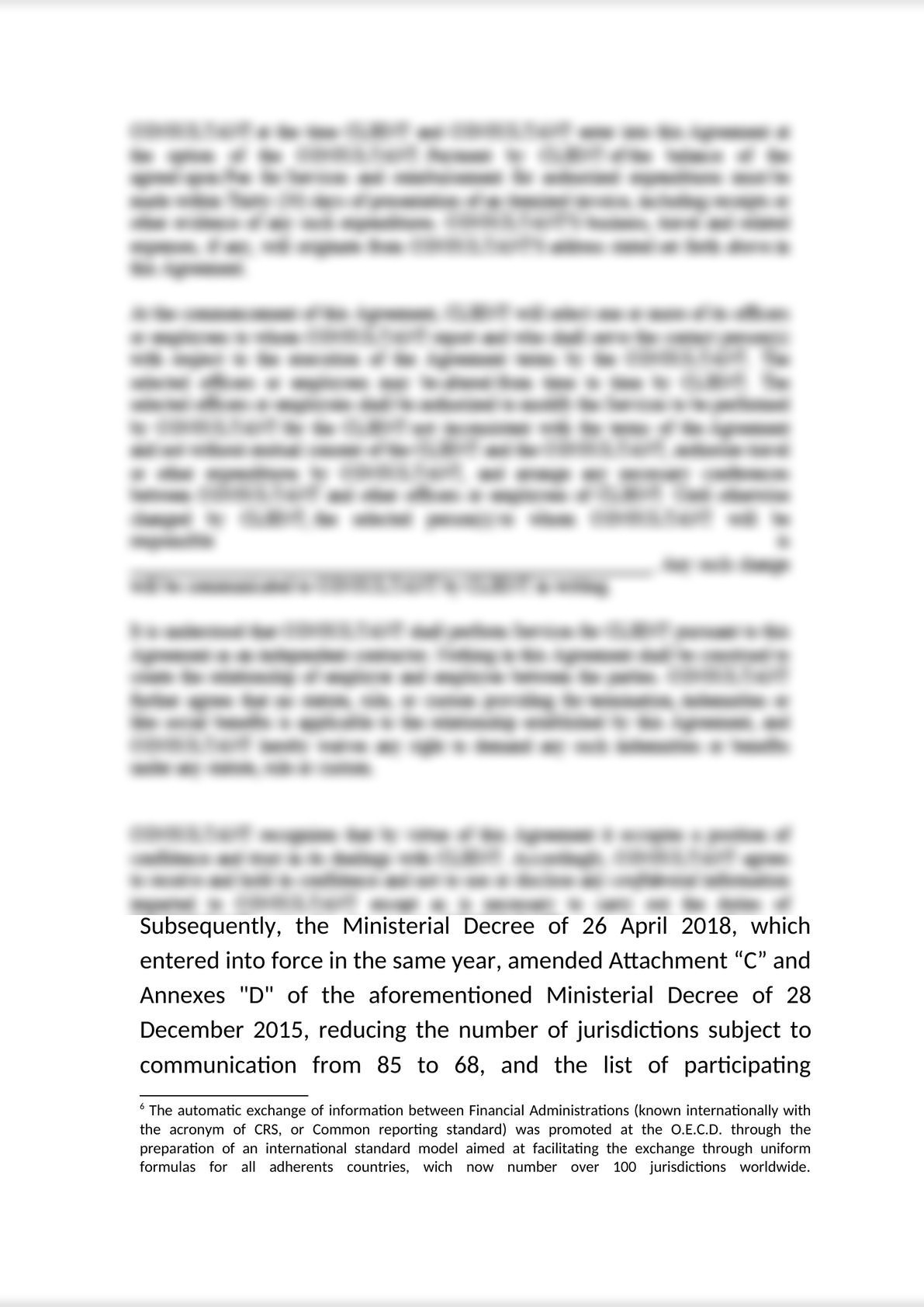 The range of action of banking investigation and foreign current accounts-8