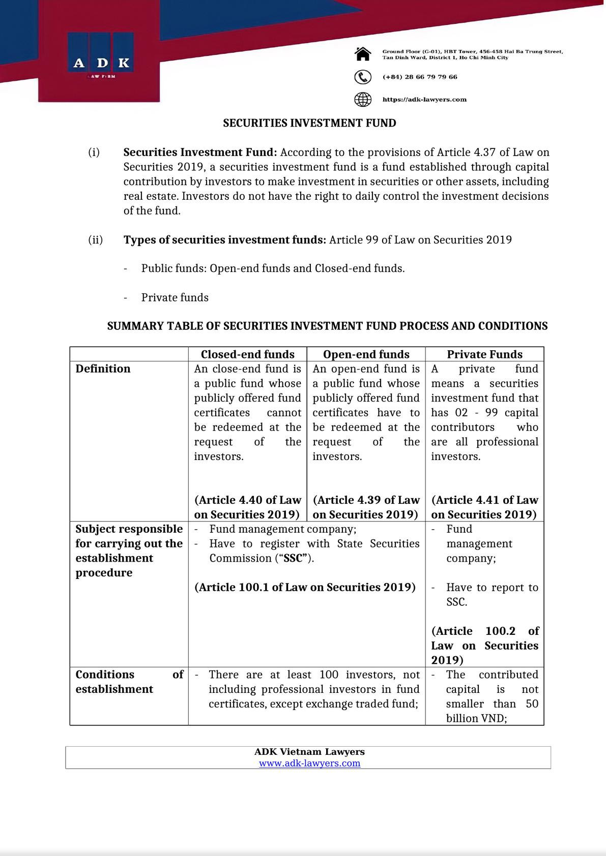 SECURITIES INVESTMENT FUND-0