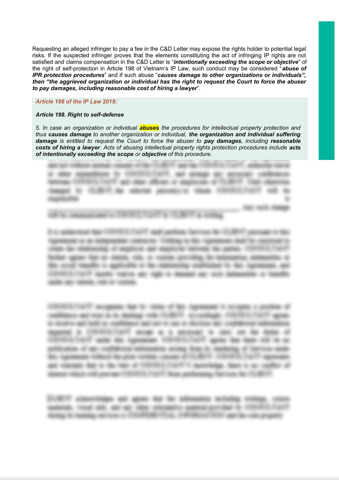 Cease & Desist Letter in IPR Dispute and Infringement handling in Vietnam – What should be noted?-1