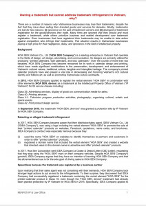 Owning a trademark but cannot address trademark infringement in Vietnam, why?
