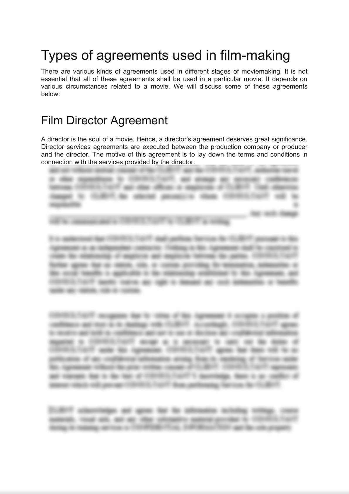 Film Director Agreement-0