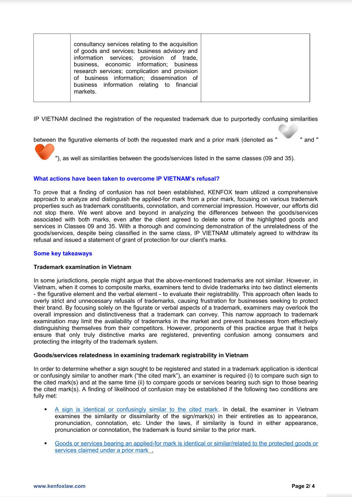 How is Goods/Service Relatedness Significant  for Trademark Registration in Vietnam?-1