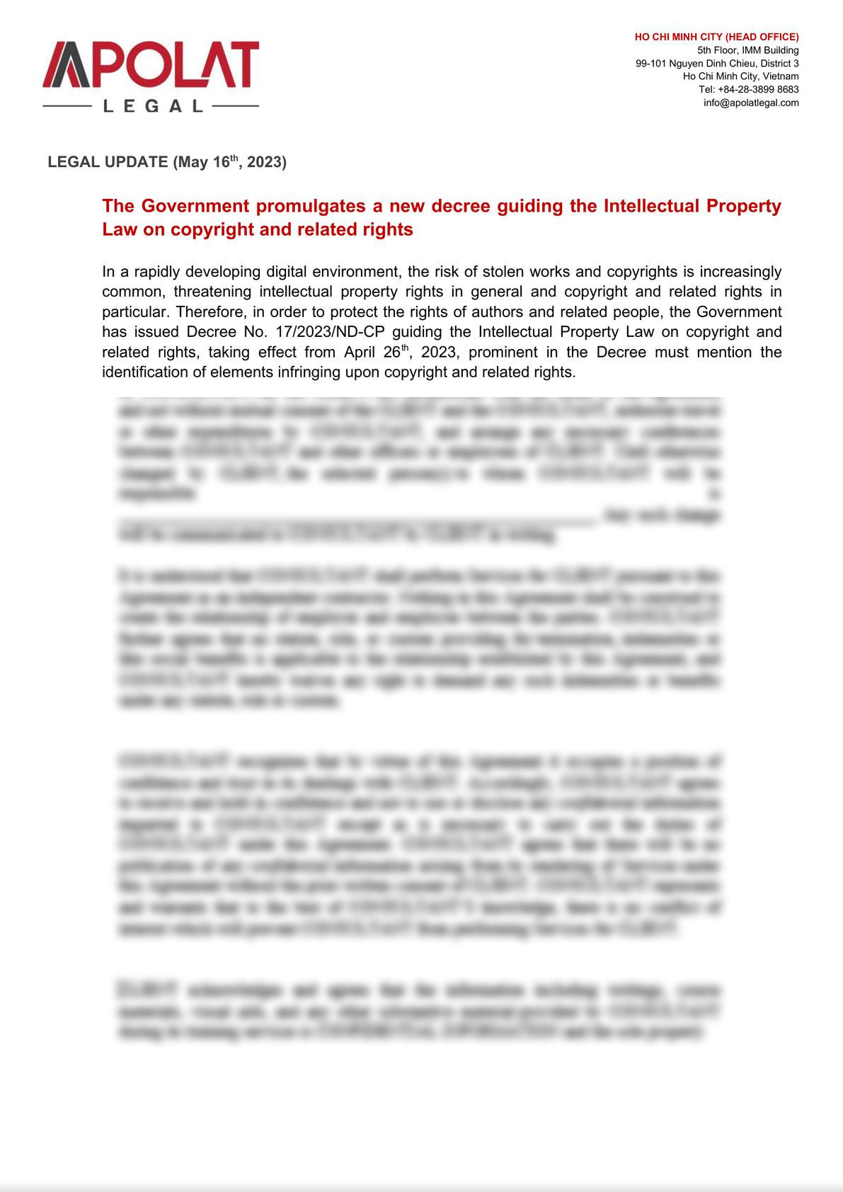 Legal update_a new decree guiding the Intellectual Property Law on copyright and related rights-0
