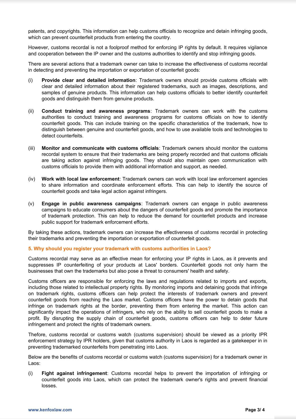 Customs recordal for IPR protection in Laos – What you must know?-2