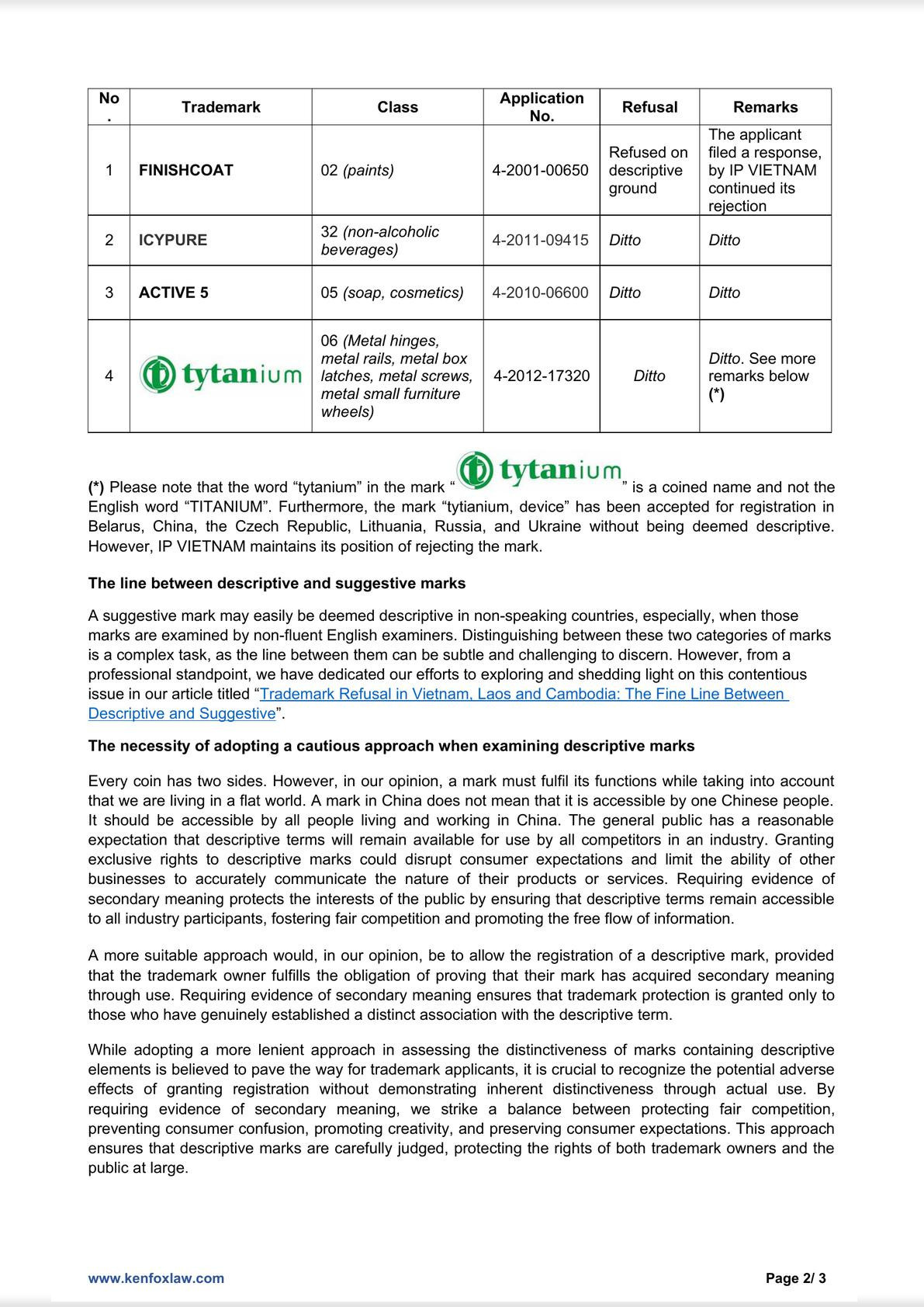 When Should a Descriptive Mark Be Allowed for Registration?-1