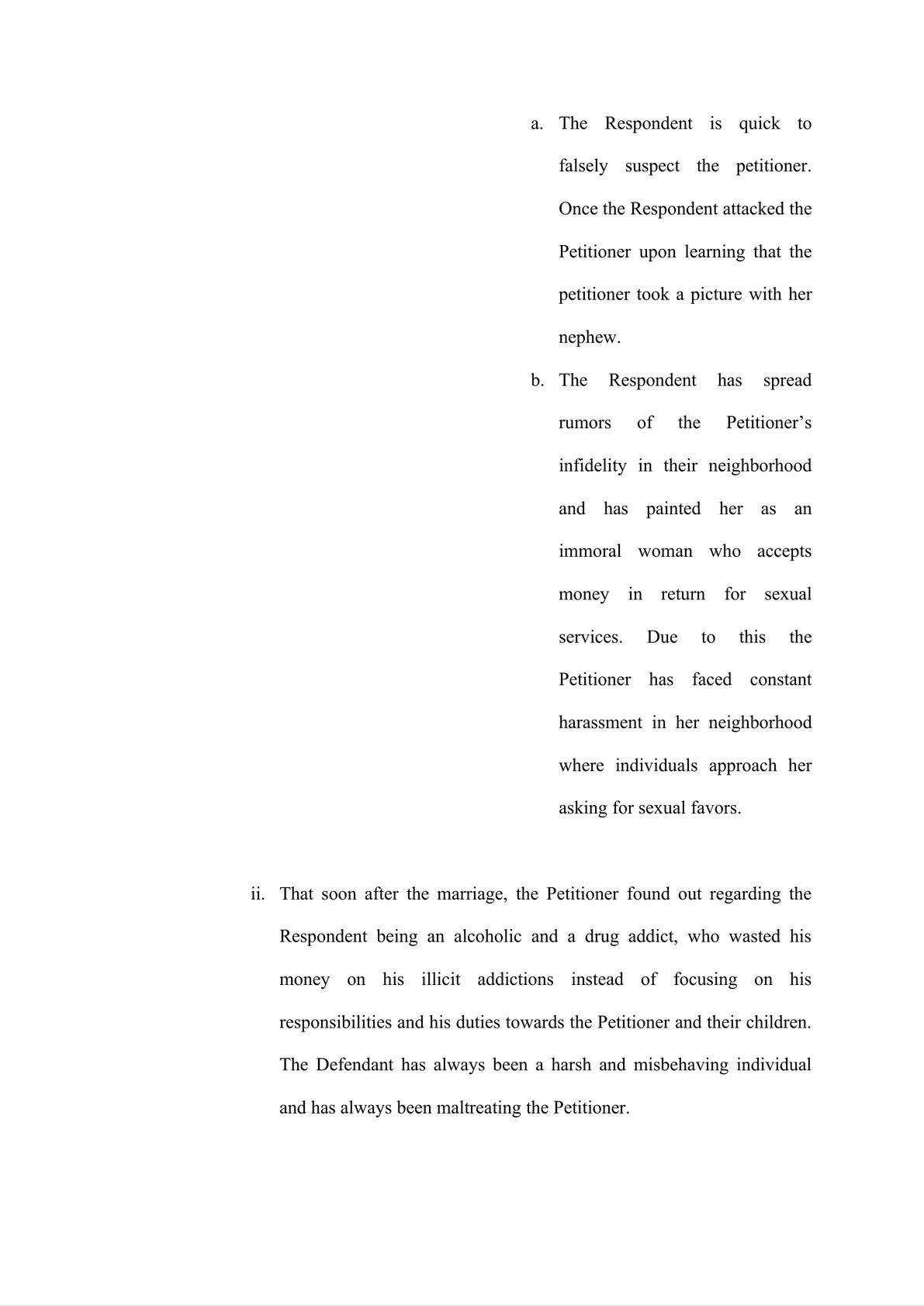 PETTION BY WIFE FOR JUDICIAL SEPARATION & DISSOLUTION OF MARRIAGE BY REASON OF CRUELTY UNDER SECTION 10 & 23 OF DIVORCE ACT, 1869-2