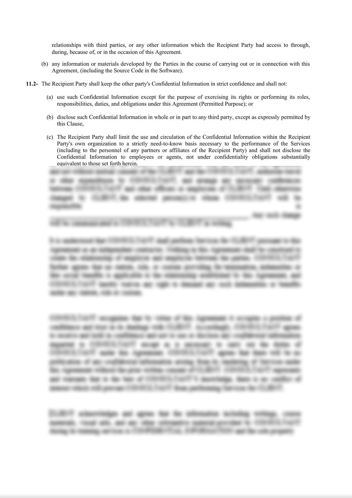 Master Service Agreement (Company / Supplier) -8