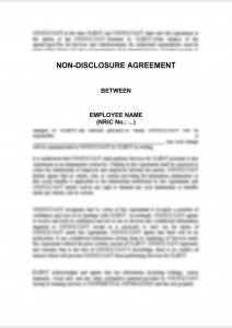 Non-Disclosure Agreement (Company and Employee)