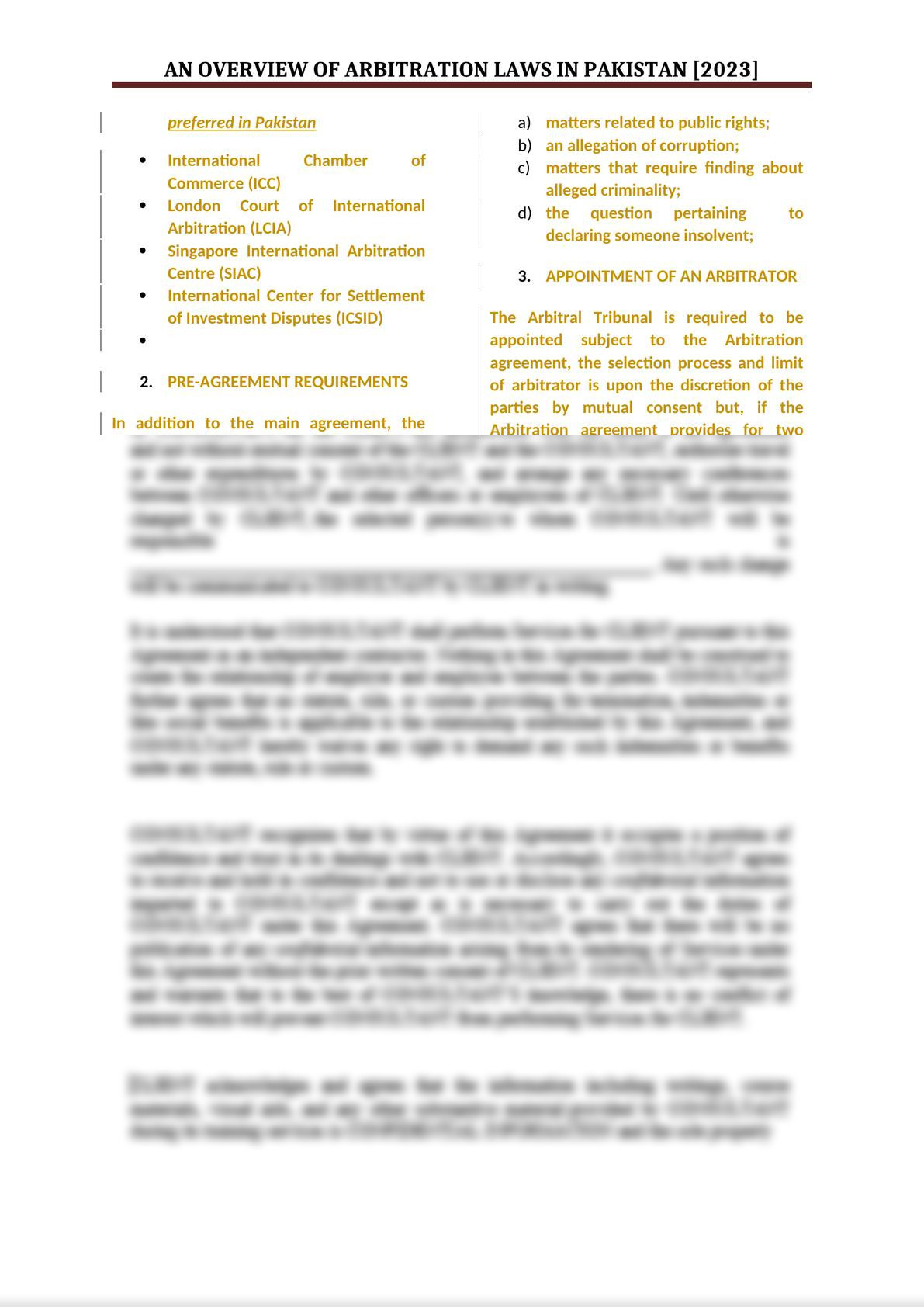 AN OVERVIEW OF ARBITRATION LAWS IN PAKISTAN AND ITS ENFORCEMENT-1