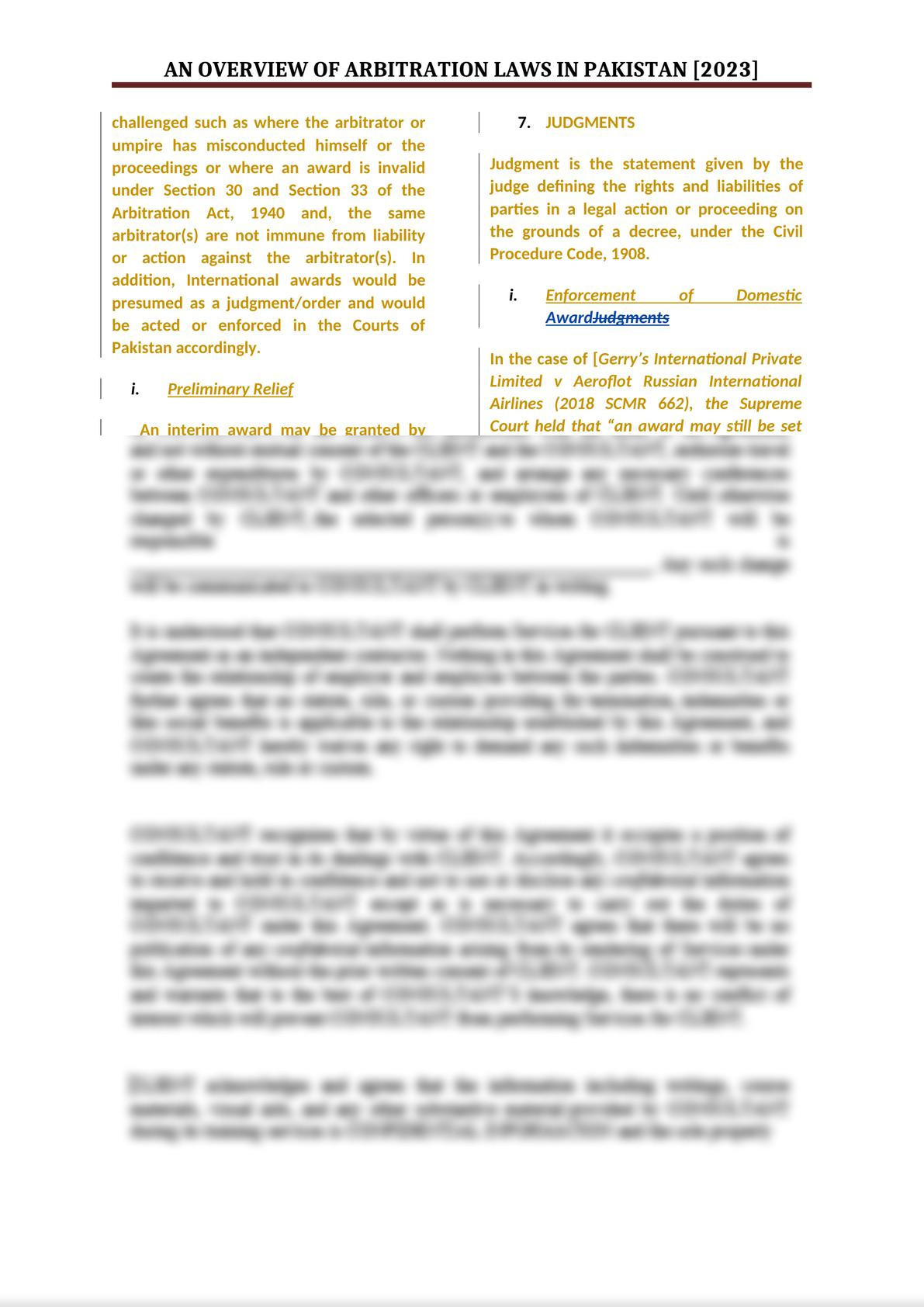 AN OVERVIEW OF ARBITRATION LAWS IN PAKISTAN AND ITS ENFORCEMENT-3