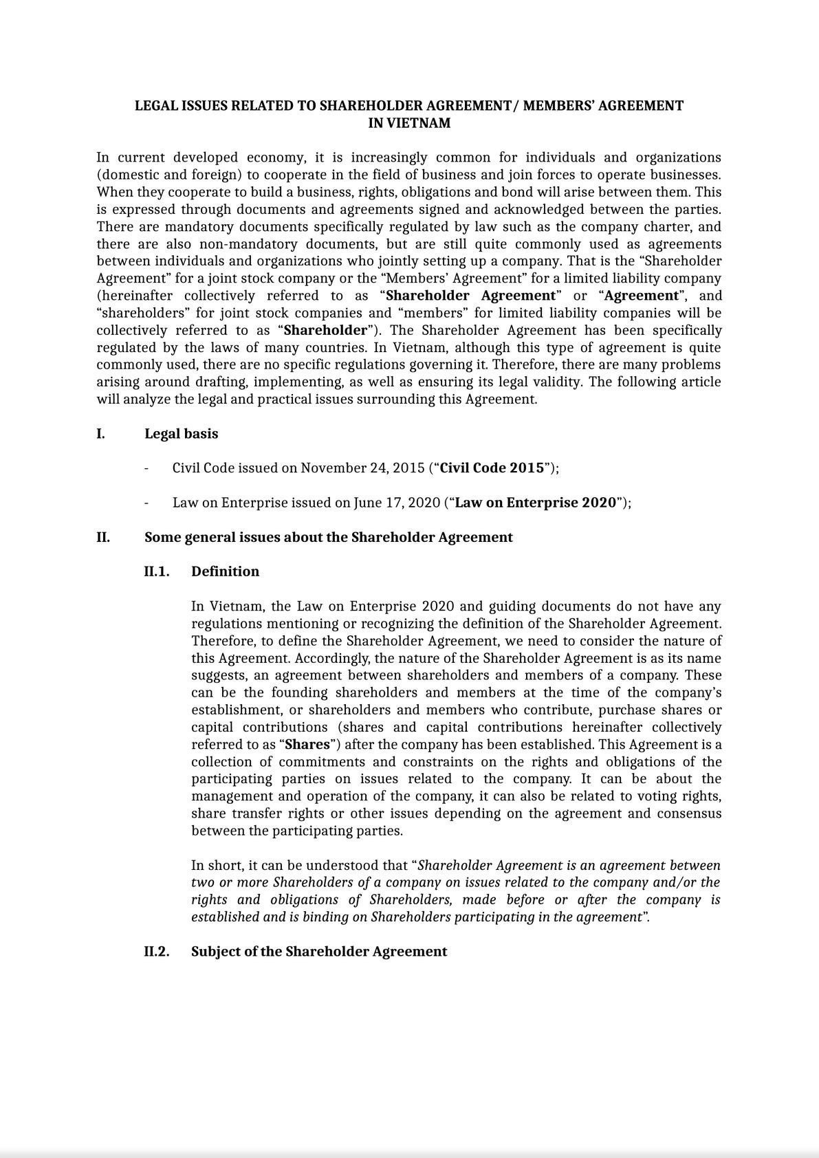 https://adk-lawyers.com/en/legal-issues-related-to-shareholder-agreement-members-agreement-in-vietnam-0