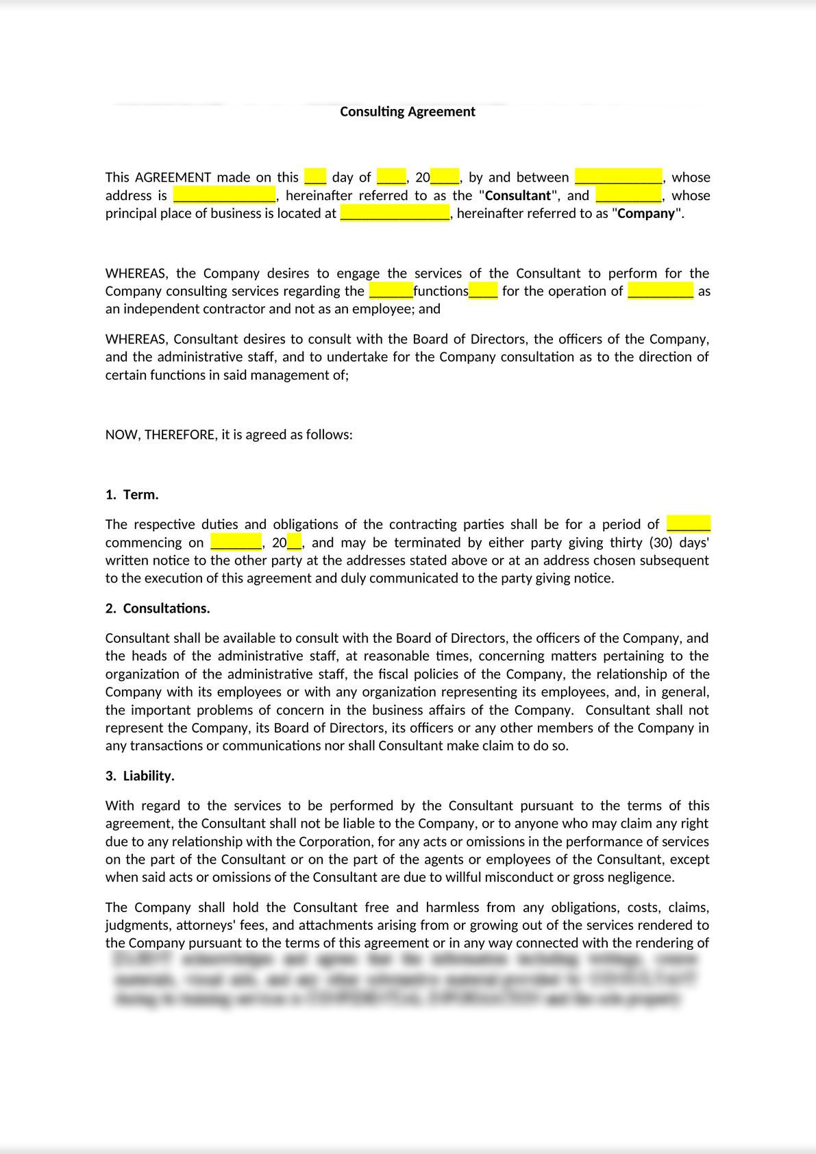 Consulting agreement-1