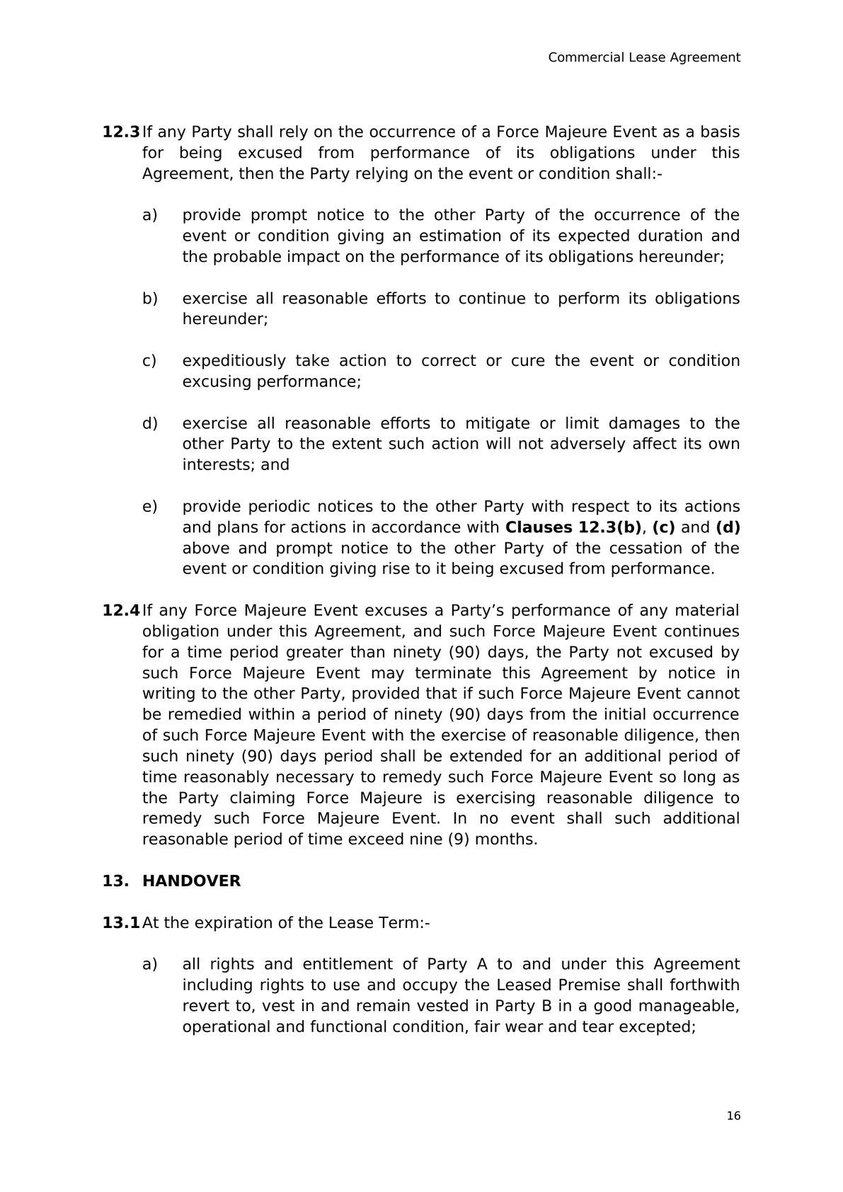 Commercial Lease Agreement for Lease of Hotel Building-11