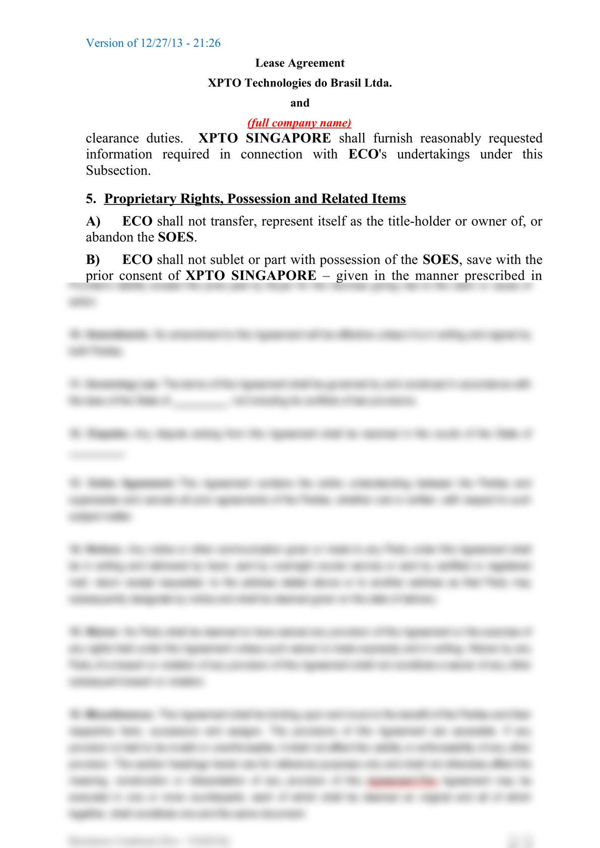 Subsea equipment lease agreement-3