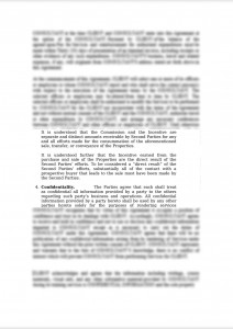 Memorandum of Agreement - Broker's Compensation and Profit-Sharing Scheme