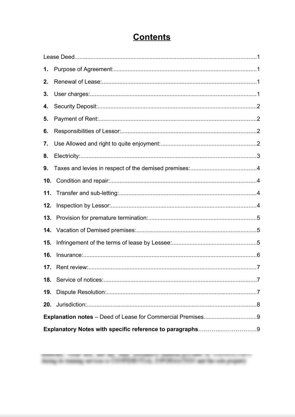 Commercial Lease Deed-1