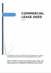 Commercial Lease Deed