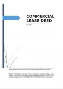 Commercial Lease Deed