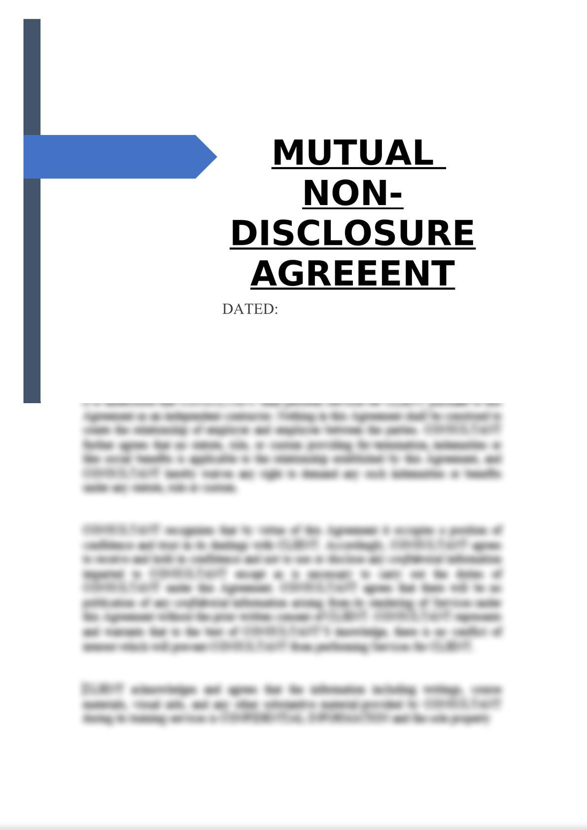 Mutual Non-Disclosure Agreement-0