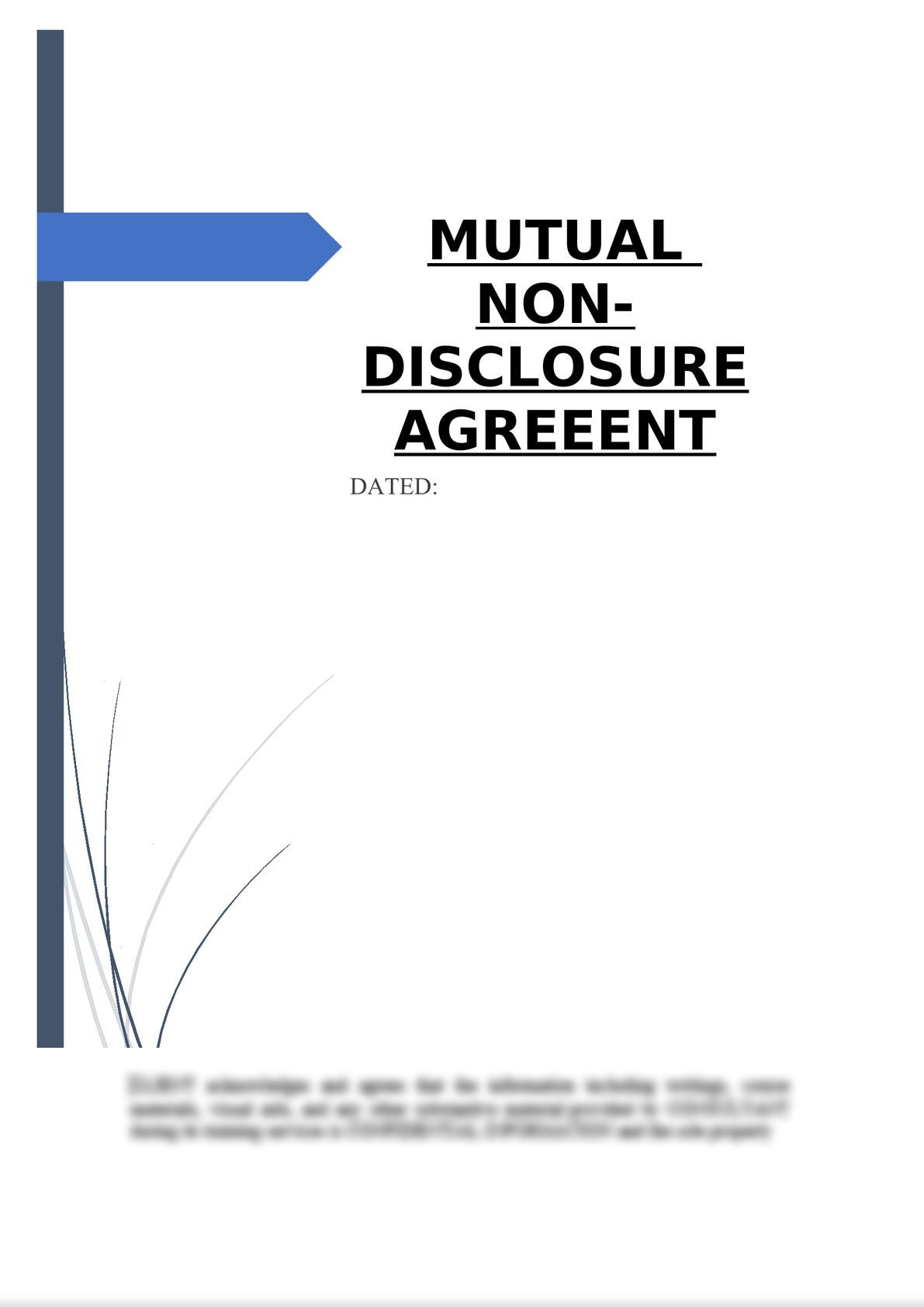 Mutual Non-Disclosure Agreement-0