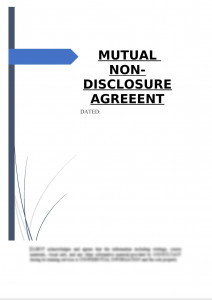 Mutual Non-Disclosure Agreement