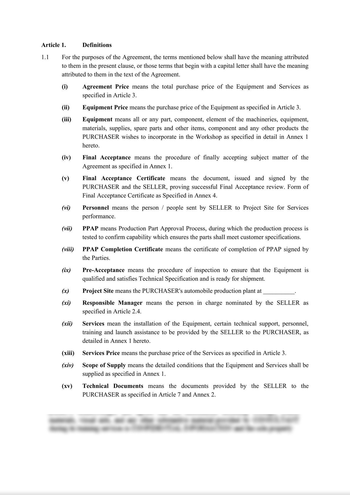 Equipment Turn Key Supply Contract-3