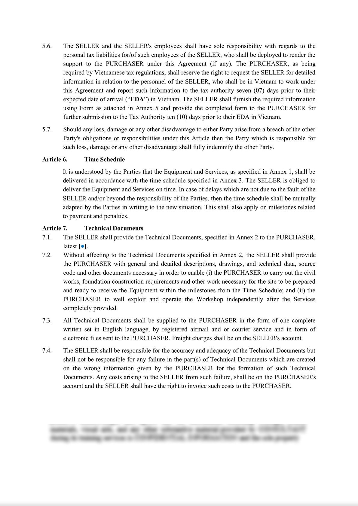 Equipment Turn Key Supply Contract-7