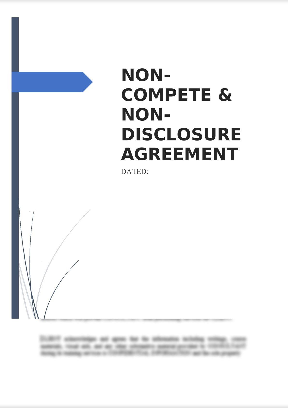 Non-Compete & Non-Disclosure Agreement-0