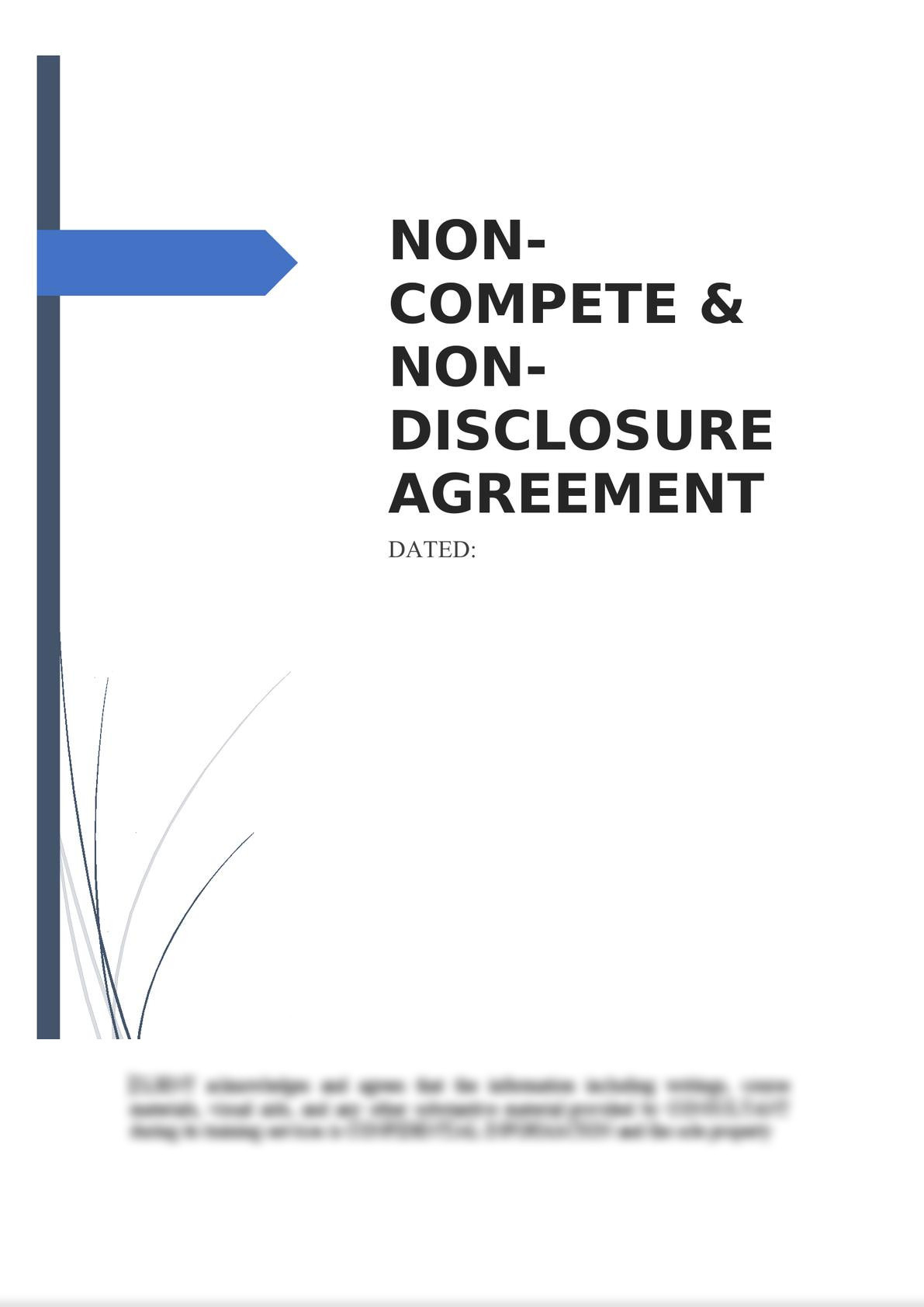 Non-Compete & Non-Disclosure Agreement-0